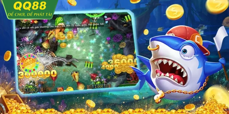 Người chơi tập trung săn boss trong bắn cá QQ88